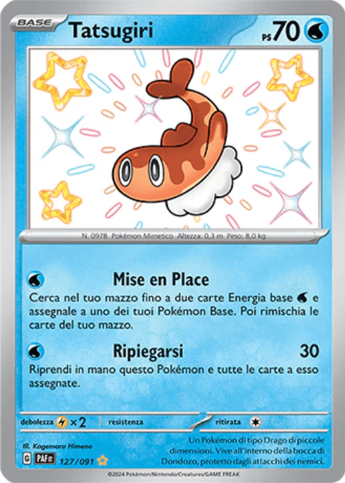 Pokémon Tatsugiri 127/091 Destino di Paldea ITA