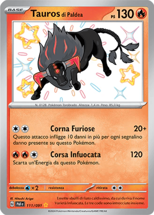 Pokémon Tauros 111/091 Destino di Paldea ITA