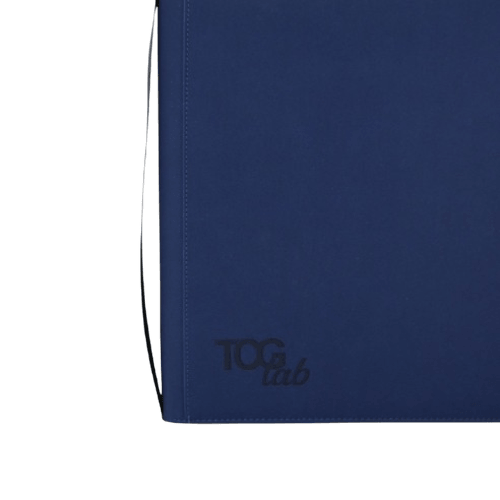 TcgLab Album con Zip Gialla 9 Tasche Blu Scuro