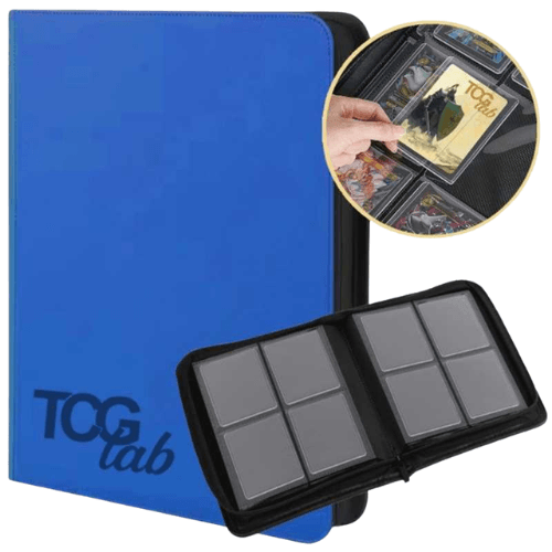TcgLab Album per Toploader 4 Tasche Blu