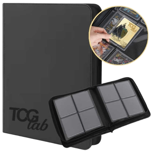 TcgLab Album per Toploader 4 Tasche Nero