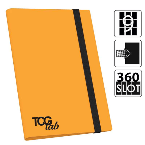 TcgLab Album con elastico 9 Tasche Arancione