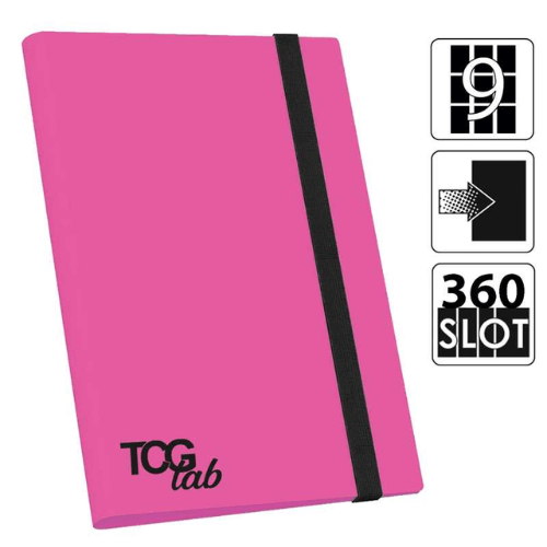 TcgLab Album con elastico 9 Tasche Rosa