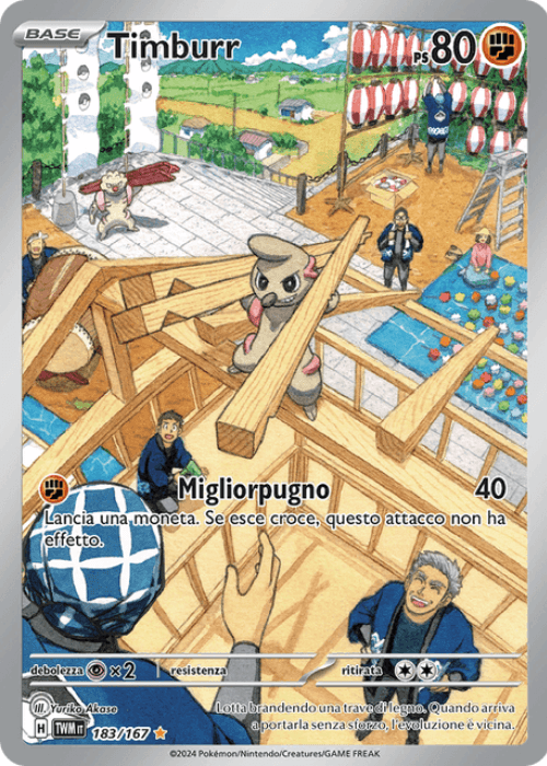 Pokémon Timburr 183/167 Crepuscolo Mascherato ITA