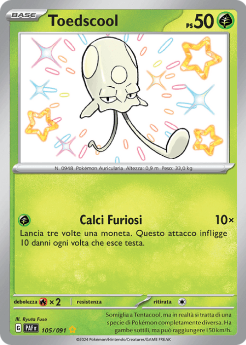 Pokémon Toedscool 105/091 Destino di Paldea ITA