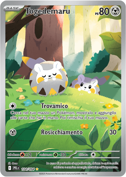 Pokémon Togedemaru 104/094 Fiamme Spettrali ITA