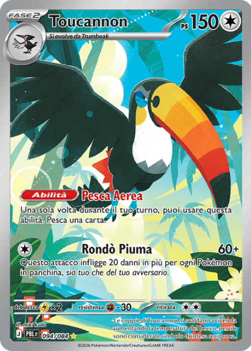 Pokémon Toucannon 094/084 Buio Pesto ITA