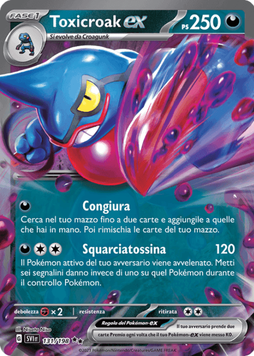 Pokémon Toxicroak ex 131/198 Scarlatto & Violetto ITA