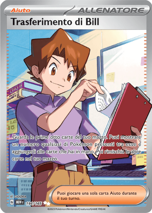 Pokémon Trasferimento di Bill 194/165 151 ITA