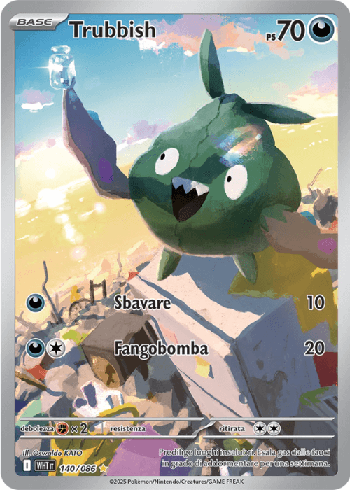 Pokémon Trubbish 140/086 Fuoco Bianco ITA