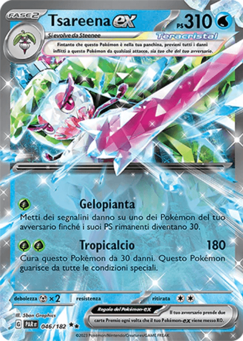 Pokémon Tsareena ex 046/182 Paradosso Temporale ITA