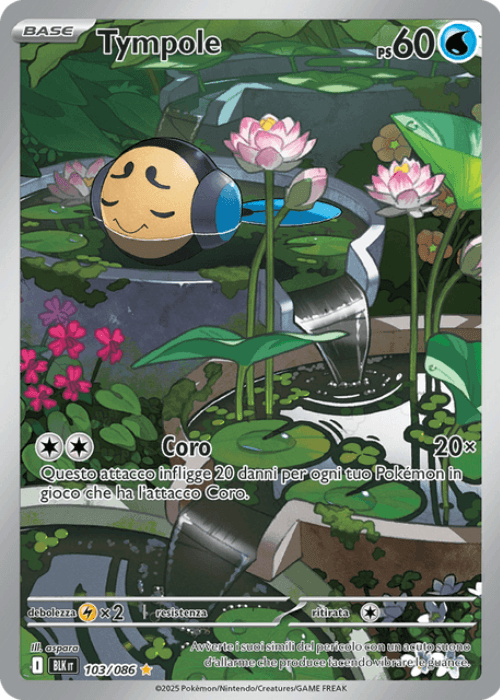 Pokémon Tympole 103/086 Luce Nera ITA