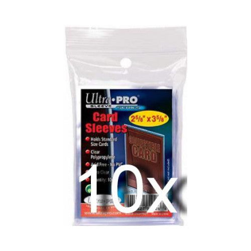 Ultra Pro 10x Confezione 100 Sleeves Standard Economiche Trasparenti