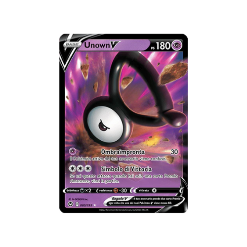 Pokémon Unown V 065/195 Tempesta Argentata ITA