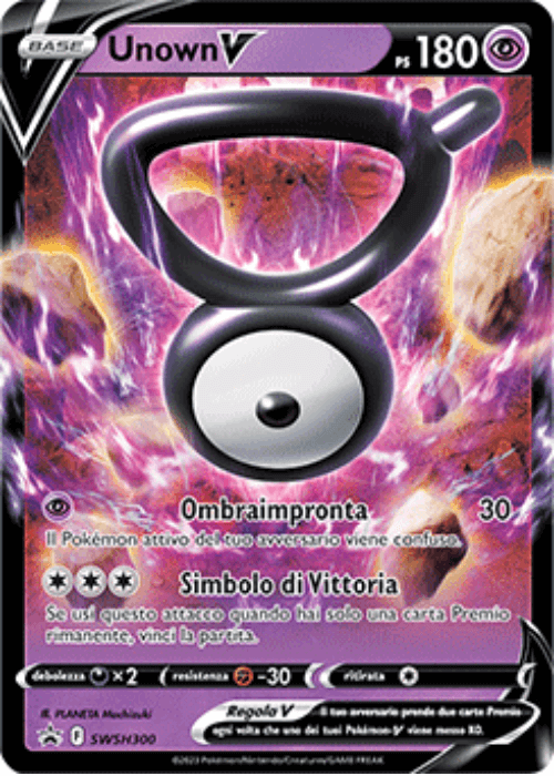 Pokémon Unown V SWSH300 Promo Spada e Scudo ITA