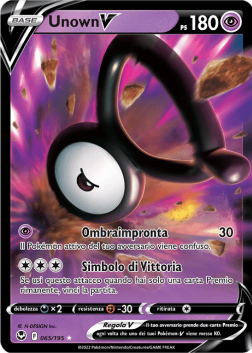 Pokémon Unown V 065/195 Tempesta Argentata ITA