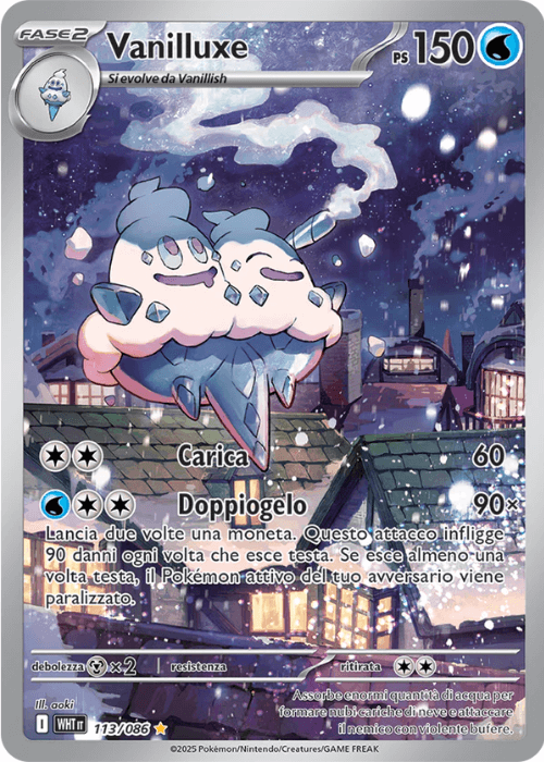 Pokémon Vanilluxe 113/086 Fuoco Bianco ITA