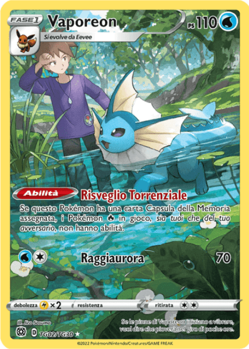 Pokémon Vaporeon TG02/TG30 Astri Lucenti ITA