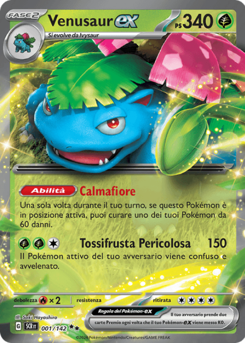 Pokémon Venusaur ex 001/142 Corona Astrale ITA