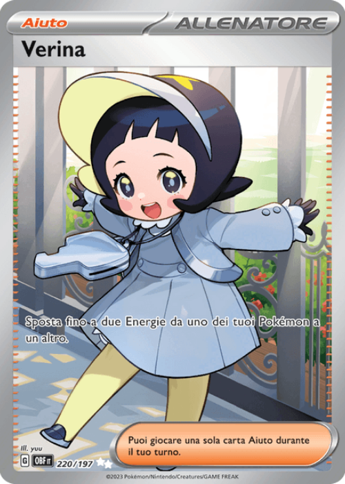 Pokémon Verina 220/197 Ossidiana Infuocata ITA