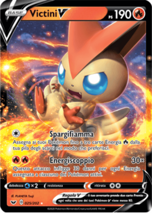 Pokémon Victini V 025/202 Spada e Scudo ITA