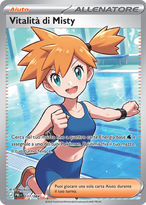 Pokémon Vitalità di Misty 111/084 Buio Pesto ITA