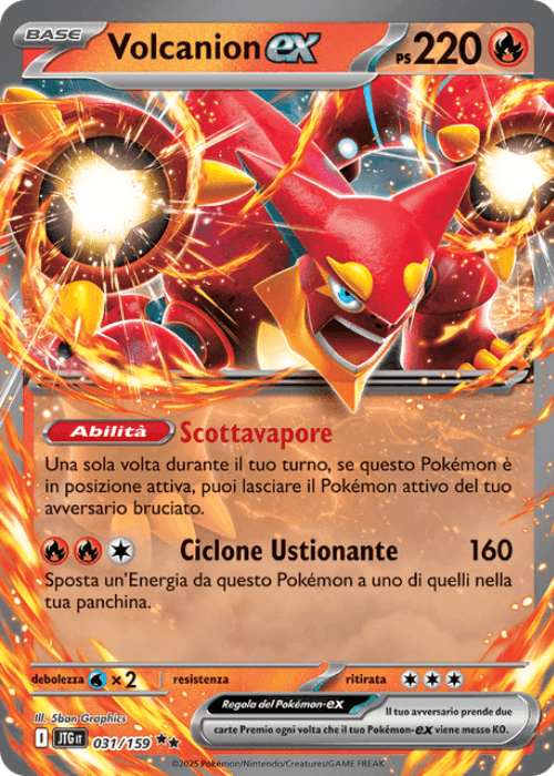 Pokémon Volcanion ex 031/159 Avventure Insieme ITA