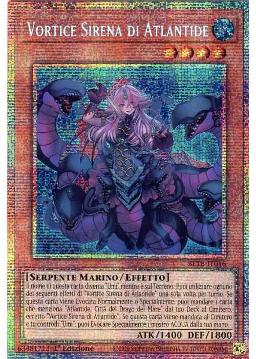 Yu-Gi-Oh! Vortice Sirena di Atlantide BETB 016 Oltre il Coraggio ITA