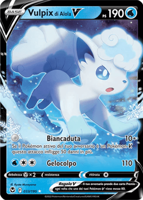 Pokémon Vulpix di Alola V 033/195 Tempesta Argentata ITA