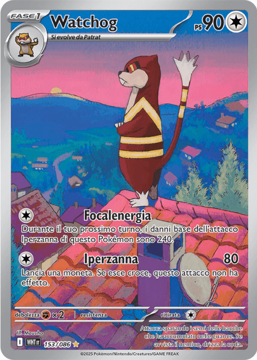 Pokémon Watchog 153/086 Fuoco Bianco ITA