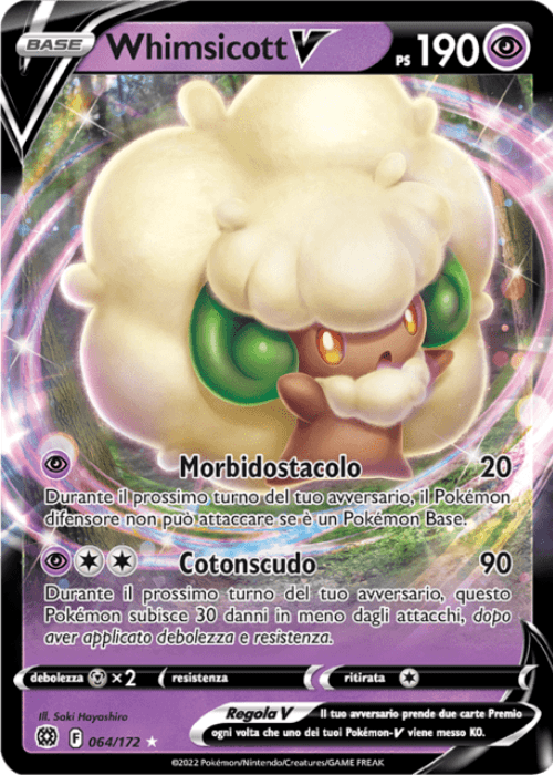 Pokémon Whimsicott V 064/172 Astri Lucenti ITA
