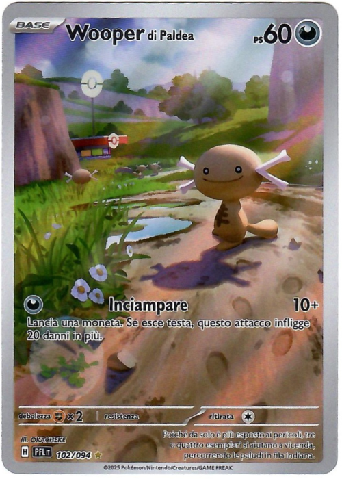 Pokémon Wooper di Paldea 102/094 Fiamme Spettrali ITA