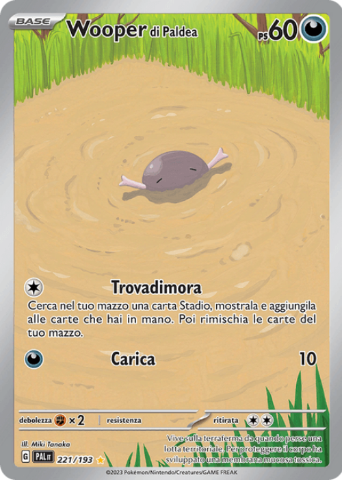 Pokémon Wooper di Paldea 221/193 Evoluzioni a Paldea ITA