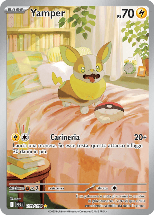Pokémon Yamper 099/094 Fiamme Spettrali ITA
