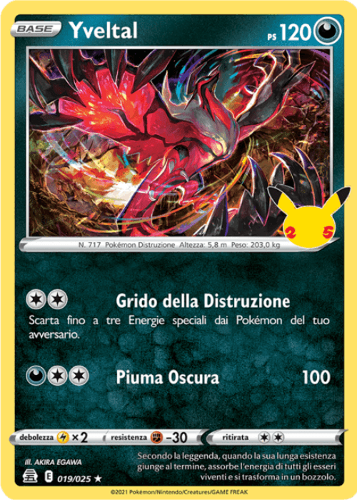Pokémon Yveltal 019/025 Gran Festa ITA