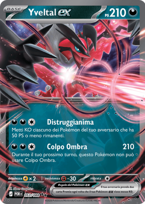 Pokémon Yveltal ex 053/088 Equilibrio Perfetto ITA