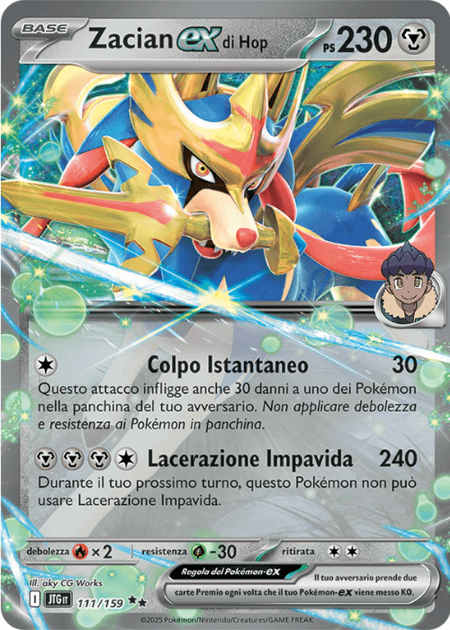 Pokémon Zacian ex 111/159 Avventure Insieme ITA