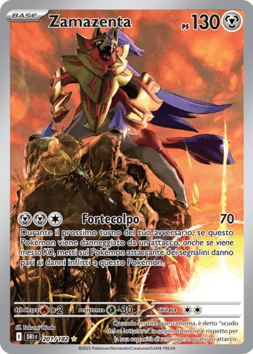 Pokémon Zamazenta 201/182 Rivali Predestinati ITA