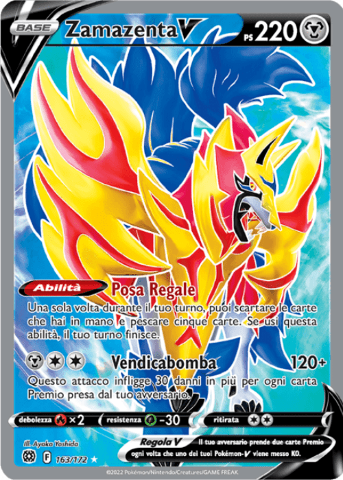 Pokémon Zamazenta V 163/172 Astri Lucenti ITA
