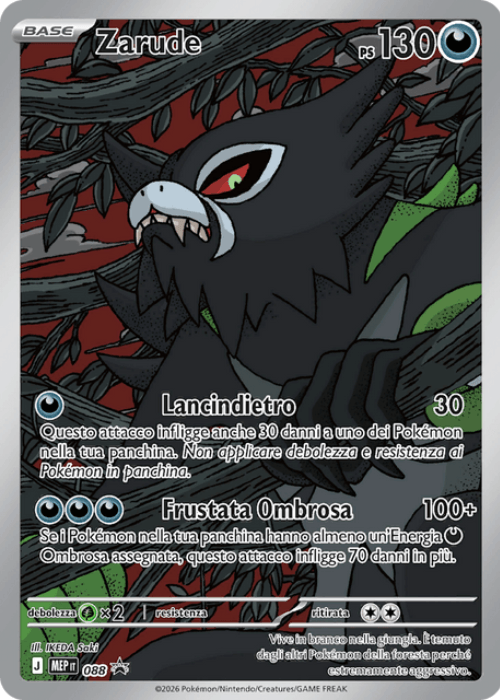 Pokémon Zarude 088 Promo Megaevoluzione ITA