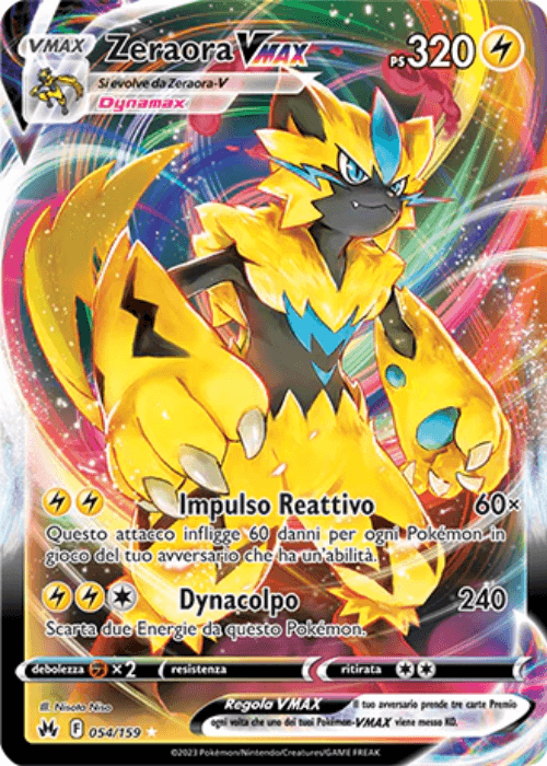 Pokémon Zeraora Vmax 054/159 Zenit Regale ITA