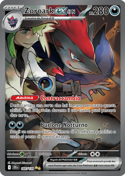 Pokémon Zoroark ex di N 185/159 Avventure Insieme ITA