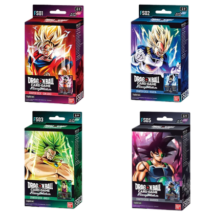 Bundle Dragon Ball Fusion World Starter Deck Set FS01-FS02-FS03-FS05 ENG