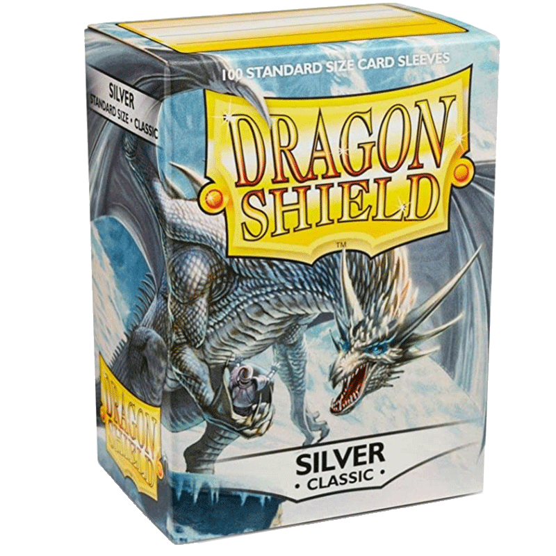 Dragon Shield - 100 Sleeves Standard Size Classic Silver