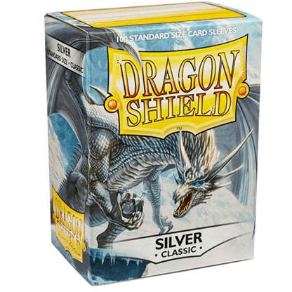 Dragon Shield - 100 Sleeves Standard Size Classic Silver