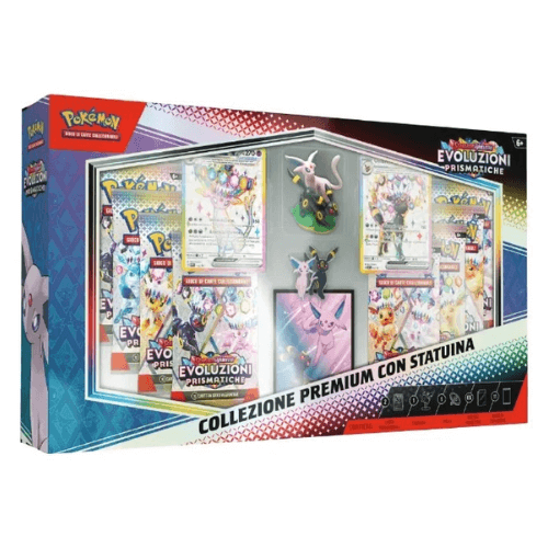 Pokémon Collezione Premium con Statuina Evoluzioni Prismatiche ITA