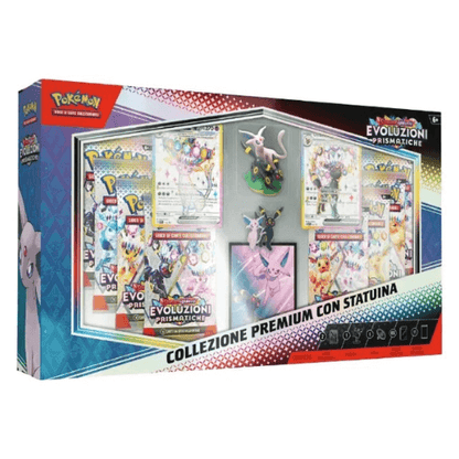Pokémon Collezione Premium con Statuina Evoluzioni Prismatiche ITA