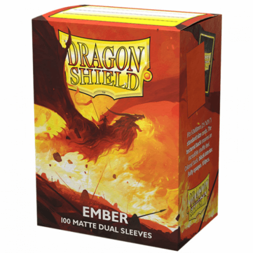 Dragon Shield 100 Sleeves Matte Dual Standard Size Ember