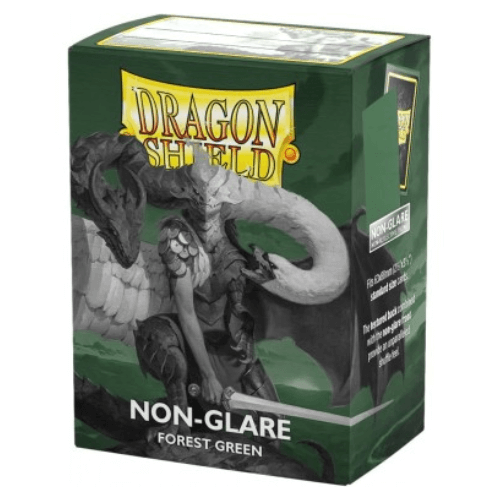 Dragon Shield 100 Sleeves Matte Non-Glare Standard Size Forest Green