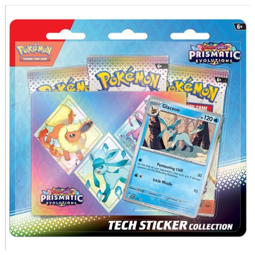 Pokémon Collezione con Adesivi Evoluzioni Prismatiche Glaceon ITA